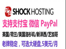 【美國黑五】Shock Hosting：配置2GB內存/30GB硬碟/1TB流量/1Gbps埠 KVM VPS 終身35折，多機房可選，每月3.5美元